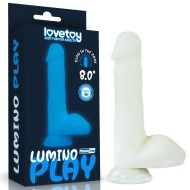 Фаллоимитатор светящийся в темноте «8.0'' Lumino Play Silicone Dildo» от «Lovetoy» (15 см)