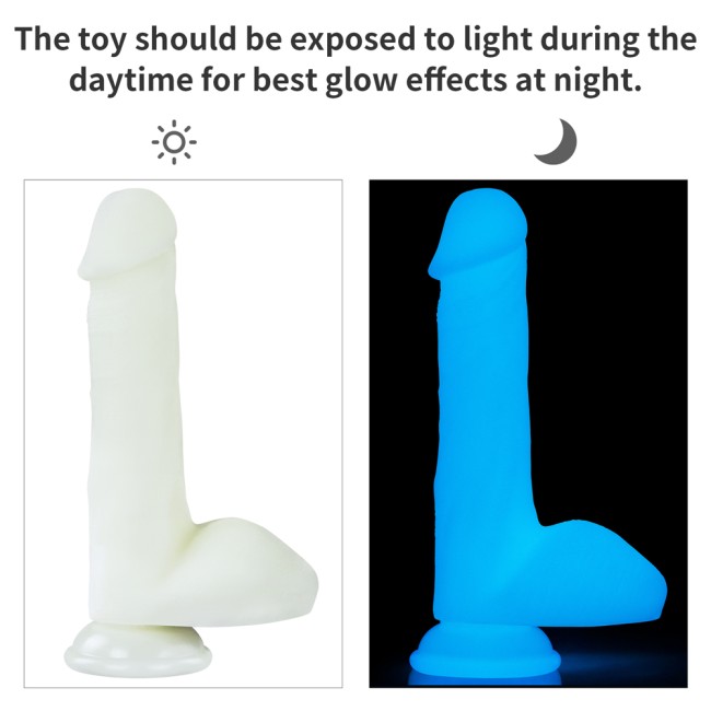 Фаллоимитатор светящийся в темноте «8.0'' Lumino Play Silicone Dildo» от «Lovetoy» (15 см) Фаллоимитатор светящийся в темноте «8.0'' Lumino Play Silicone Dildo» от «Lovetoy» (15 см)