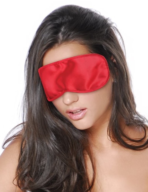 Красная сатиновая маска Satin Love Mask