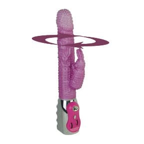 Хайтек вибратор "Кролик с пупырышками"