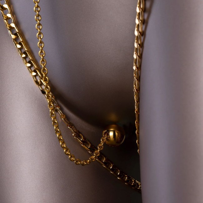 Пояс с металическим вагинальным шариком «Indulge In The Restraints Collection-Belt» от «UPKO»