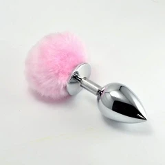 Металлическая втулка с хвостиком «Large Pompon» (чёрный) Металлическая втулка с хвостиком «Large Pompon» (чёрный)