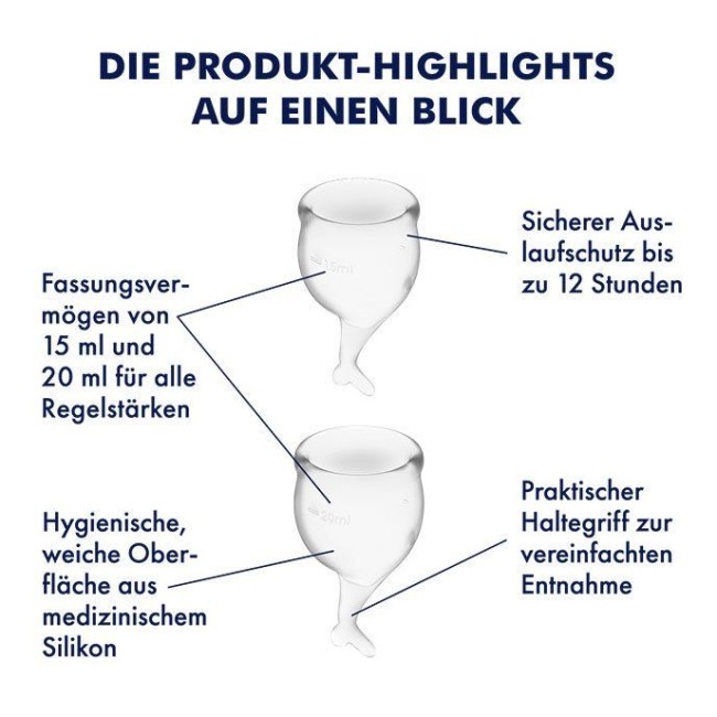 Менструальные чаши «Feel Secure Menstrual Cup» от «Satisfyer»