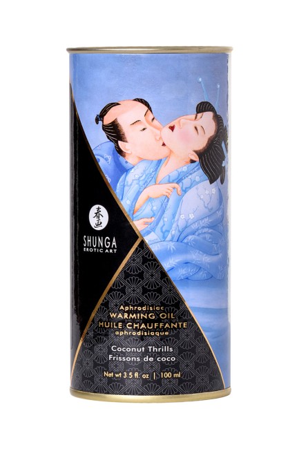 Разогревающее масло для массажа Shunga Coconut Thrills  с ароматом кокоса 100 ML Разогревающее масло для массажа Shunga Coconut Thrills  с ароматом кокоса 100 ML