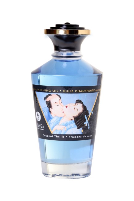 Разогревающее масло для массажа Shunga Coconut Thrills  с ароматом кокоса 100 ML Разогревающее масло для массажа Shunga Coconut Thrills  с ароматом кокоса 100 ML