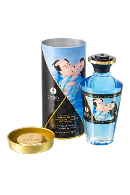 Разогревающее масло для массажа Shunga Coconut Thrills  с ароматом кокоса 100 ML Разогревающее масло для массажа Shunga Coconut Thrills  с ароматом кокоса 100 ML