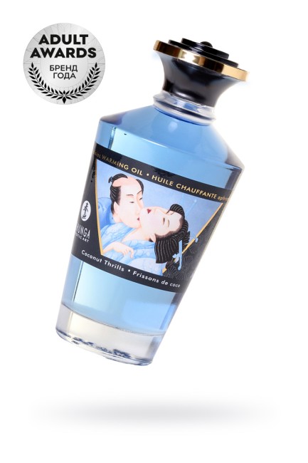 Разогревающее масло для массажа Shunga Coconut Thrills  с ароматом кокоса 100 ML Разогревающее масло для массажа Shunga Coconut Thrills  с ароматом кокоса 100 ML
