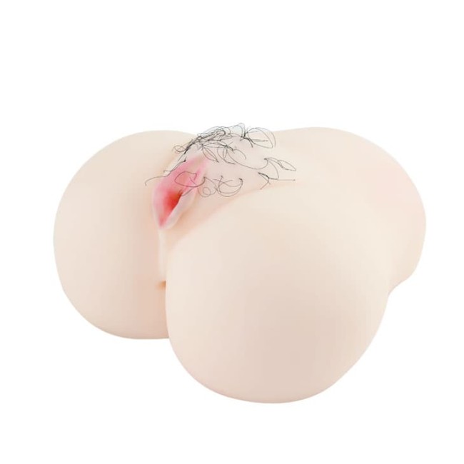 Анус и вагина с лобковыми волосами, с вибрацией Анус и вагина с лобковыми волосами, с вибрацией