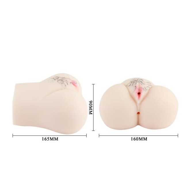 Анус и вагина с лобковыми волосами, с вибрацией Анус и вагина с лобковыми волосами, с вибрацией