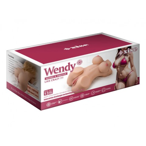 Реалистичное женское тело Wendy с двойным входом для незабываемых ощущений 