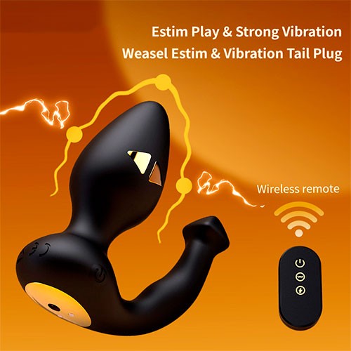 Анальная вибровтулка с электростимуляцией «Weasel Estim & Vibration» от «LOCKINK» Анальная вибровтулка с электростимуляцией «Weasel Estim & Vibration» от «LOCKINK»