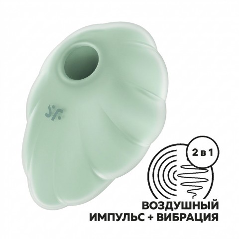 Стимулятор клитора с вибрацией и воздушной стимуляцией «Cloud Dancer» от «Satisfyer» (ментоловый)