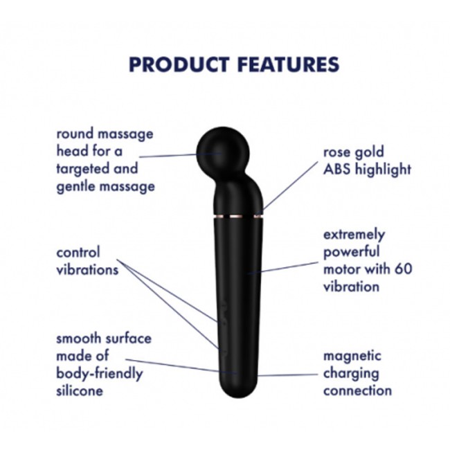 Универсальный массажер «Planet Wand-er» от «Satisfyer» (чёрный)