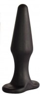 Черная коническая анальная пробка Comfort  (10,6 см) 