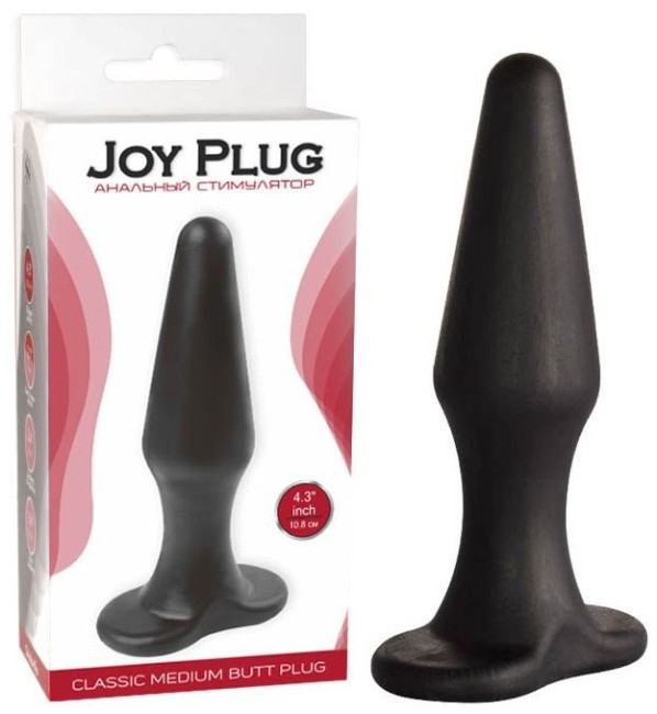 Черная коническая анальная пробка Comfort (10,6 см) Черная коническая анальная пробка Comfort (10,6 см)