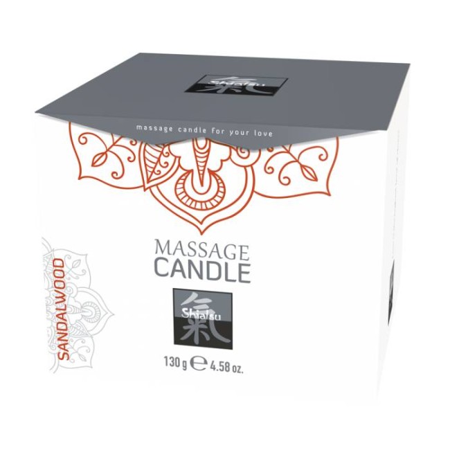 Массажная свечка с ароматом Сандала от «Shiatsu» 130 гр.