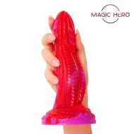 Розово-красный фаллоимитатор от «Magic Hero» (17 см)  