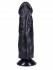 Черный фаллоимитатор-реалистик на присоске №27 (19 см) 