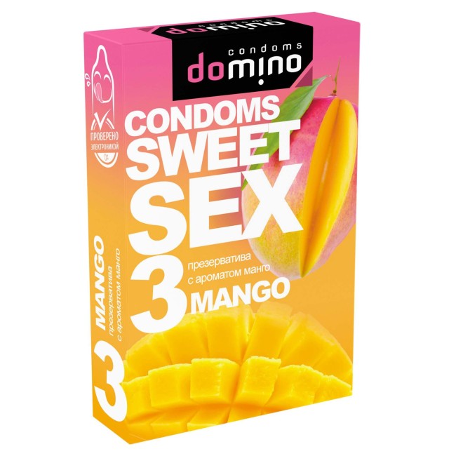 Презервативы Domino Sweet Sex Mango Презервативы Domino Sweet Sex Mango