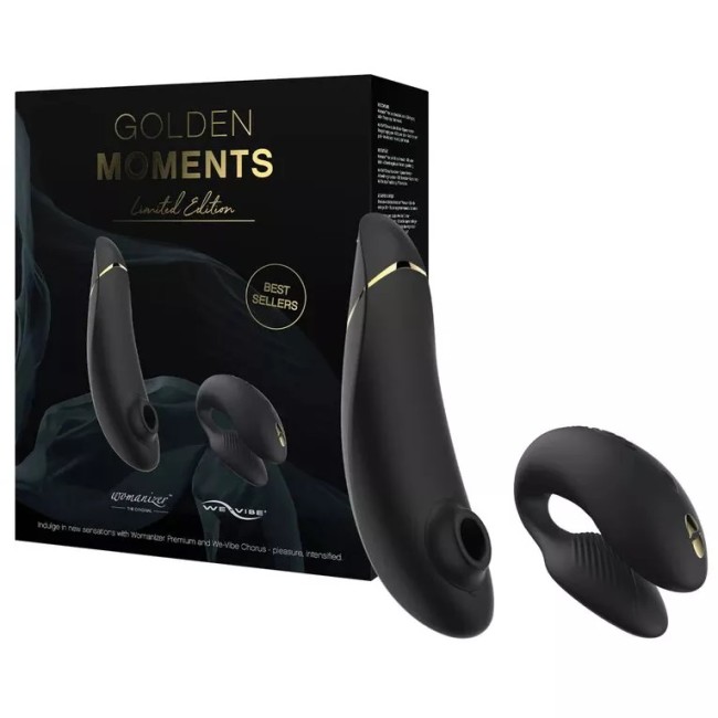 Набор: Womanizer Premium + WE-VIBE Chorus - GOLDEN MOMENTS Collection limited edition  Набор: Womanizer Premium + WE-VIBE Chorus - GOLDEN MOMENTS Collection limited edition