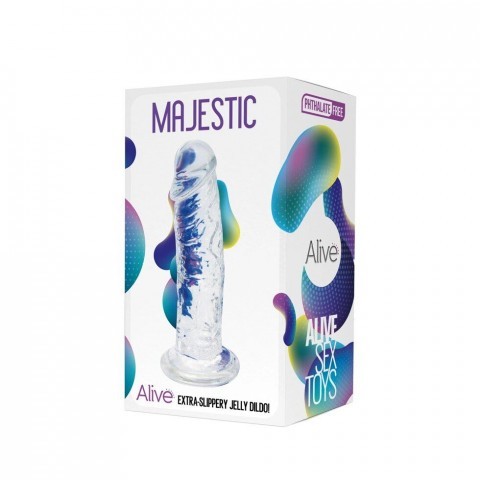 Фаллоимитатор на присоске Majestic Jelly Dildo (14,7 см) 