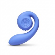 Двойной стимулятор точки G «Snail GIZI Lite juicy blueberry» от «SVibe» (голубой)