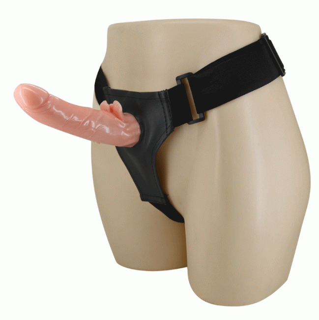 Страпон с вибрацией на трусиках (20 см)