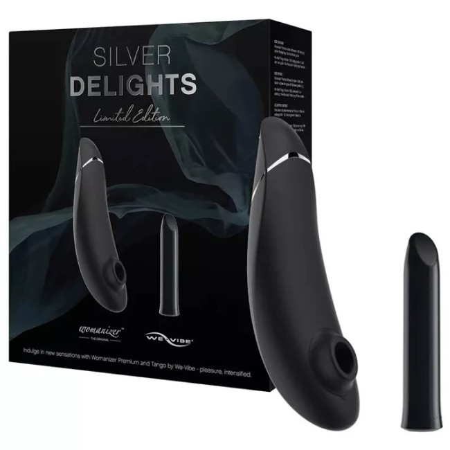 Набор: Womanizer Premium + We-Vibe Tango - Silver Delights