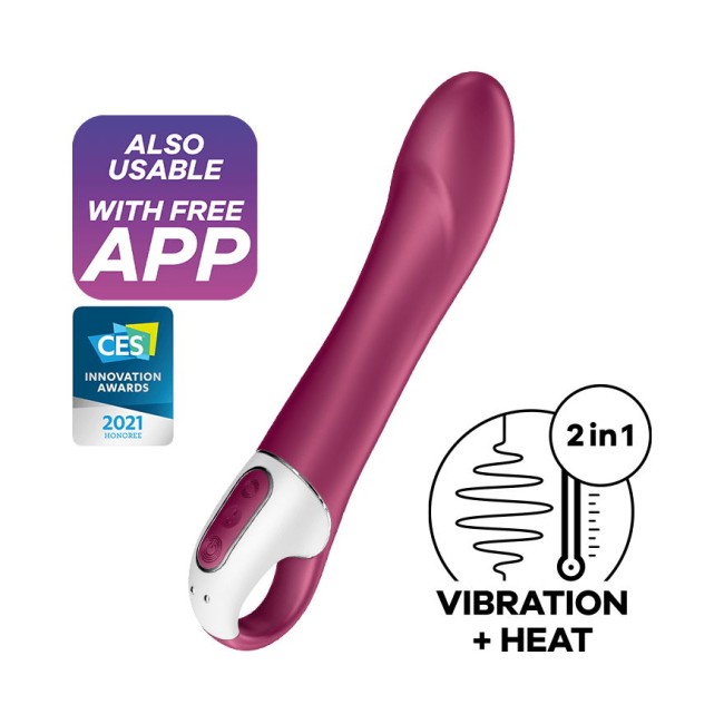 Вибратор с функцией нагрева «Big Heat» от «Satisfyer»  Вибратор с функцией нагрева «Big Heat» от «Satisfyer»
