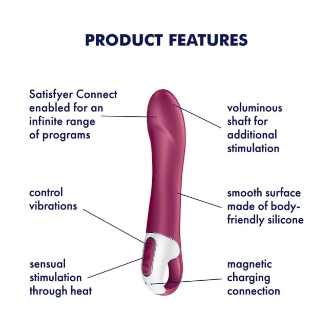 Вибратор с функцией нагрева «Big Heat» от «Satisfyer»  Вибратор с функцией нагрева «Big Heat» от «Satisfyer»