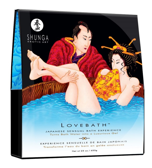 Cоль для ванны, превращающая воду в гель «Lovebath Ocean temptation» от «SHUNGA» (650 гр.) Cоль для ванны, превращающая воду в гель «Lovebath Ocean temptation» от «SHUNGA» (650 гр.)