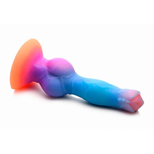 Космический фаллоимитатор светящийся в темноте «Silicone Alien Dildo» 