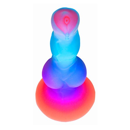 Космический фаллоимитатор светящийся в темноте «Silicone Alien Dildo» 