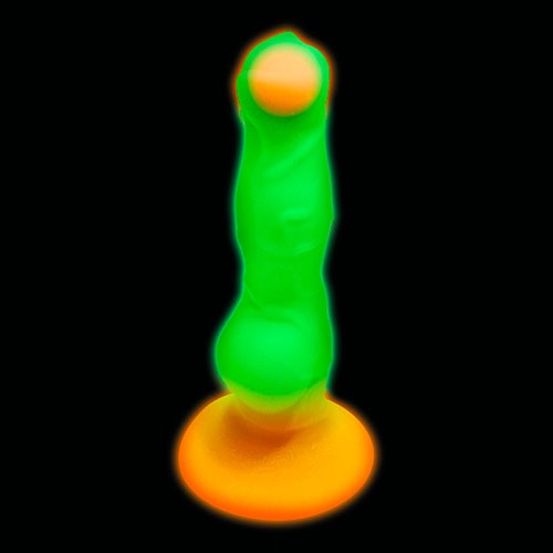 Космический фаллоимитатор светящийся в темноте «Silicone Alien Dildo» 