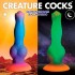 Космический фаллоимитатор светящийся в темноте «Silicone Alien Dildo» 
