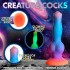 Космический фаллоимитатор светящийся в темноте «Silicone Alien Dildo» 