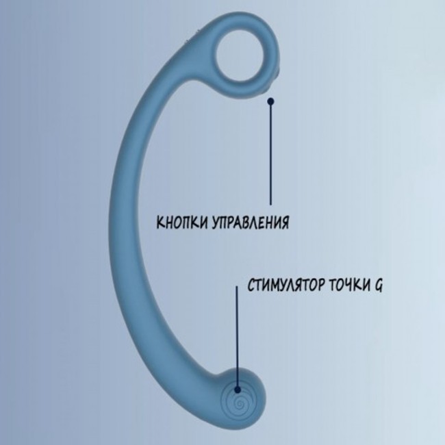Стимулятор точки G с вибрацией и имитацией движений «Snail AXI» от «SVibe» (голубой) Стимулятор точки G с вибрацией и имитацией движений «Snail AXI» от «SVibe» (голубой)