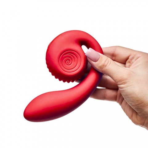Двойной стимулятор точки G «Snail GIZI Lite dragonfruit» от «SVibe» (розовый)