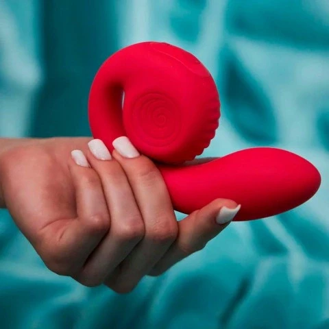 Двойной стимулятор точки G «Snail GIZI Lite dragonfruit» от «SVibe» (розовый)