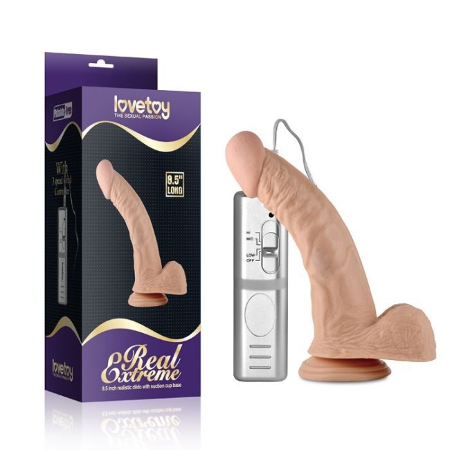  Реалистичный вибратор LoveToy Real Extreme (18 см)