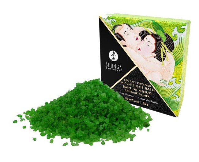 Соль для ванны с ароматом цветков лотоса «Bath Salts Lotus Flower» от «SHUNGA» (75 гр.)