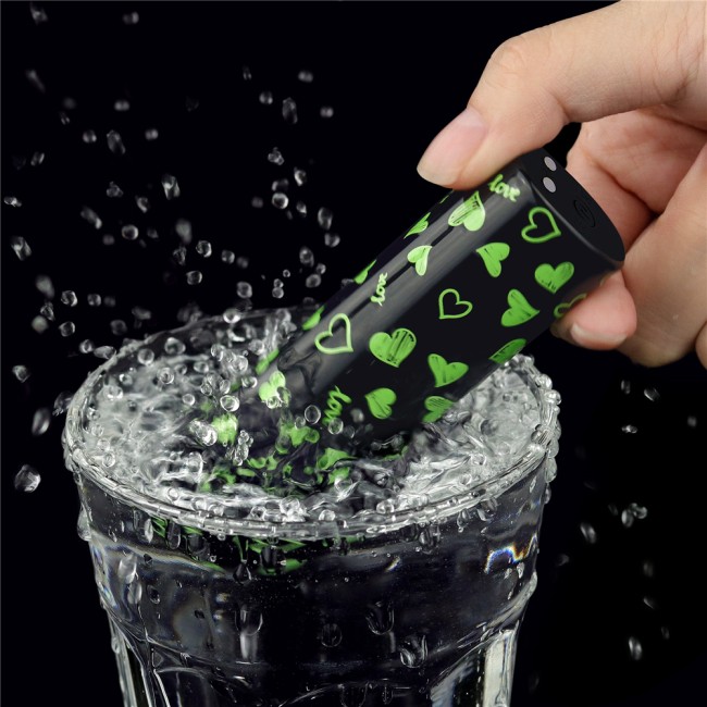 Мини-вибратор светитящийся в темноте «Heart» от «Lovetoy» (8,5 см)