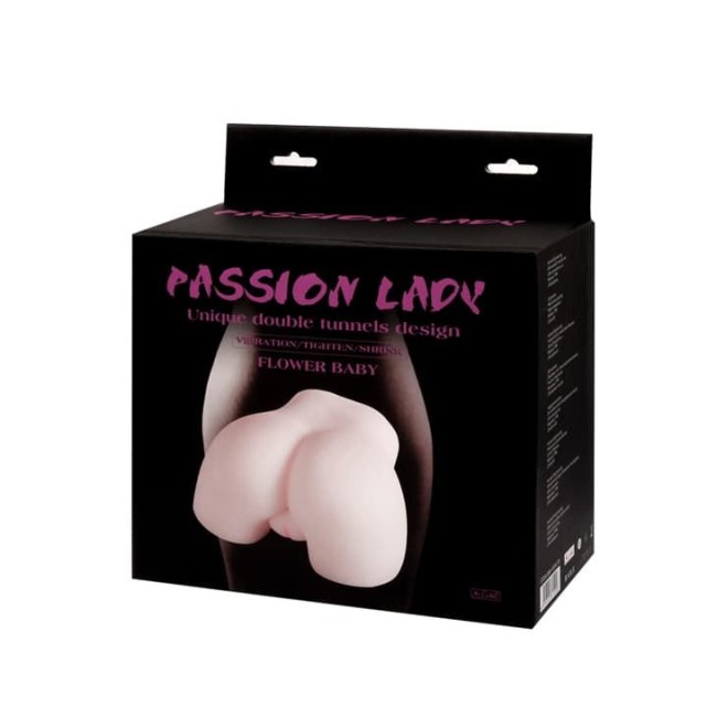  Мастурбатор-вагина+попка «Passion Lady Flower baby» с вибрацией