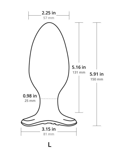 Анальная вибровтулка «Hush 2» L от «Lovense»
