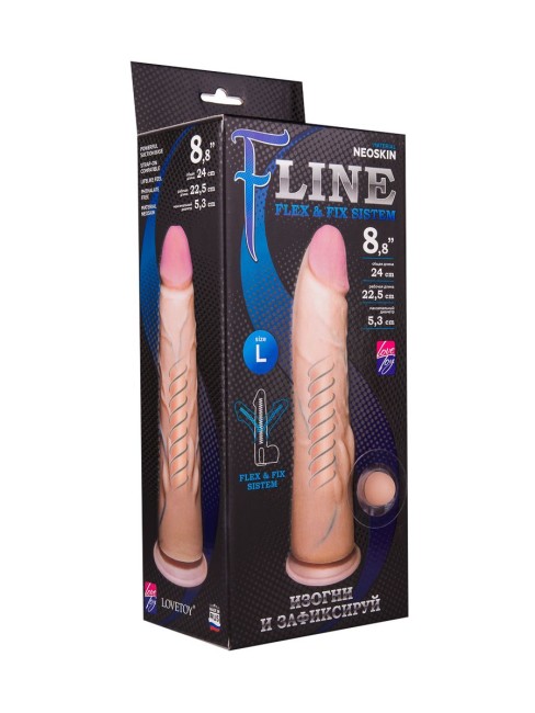 Реалистичный фаллоимитатор на присоске F LINE (21,5 см)