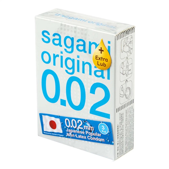 Полиуретановые презервативы Sagami Original 002 Extra Lab (3 шт.) Полиуретановые презервативы Sagami Original 002 Extra Lab (3 шт.)