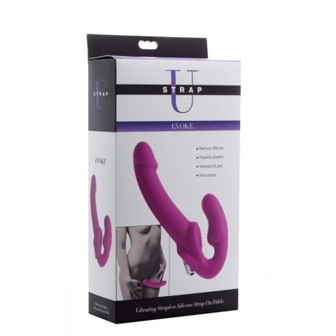 Безремневой страпон с вибрацией «Evoke Vibrating Strapless Silicone Strap-on Dildo» от «XR Brands» Безремневой страпон с вибрацией «Evoke Vibrating Strapless Silicone Strap-on Dildo» от «XR Brands»