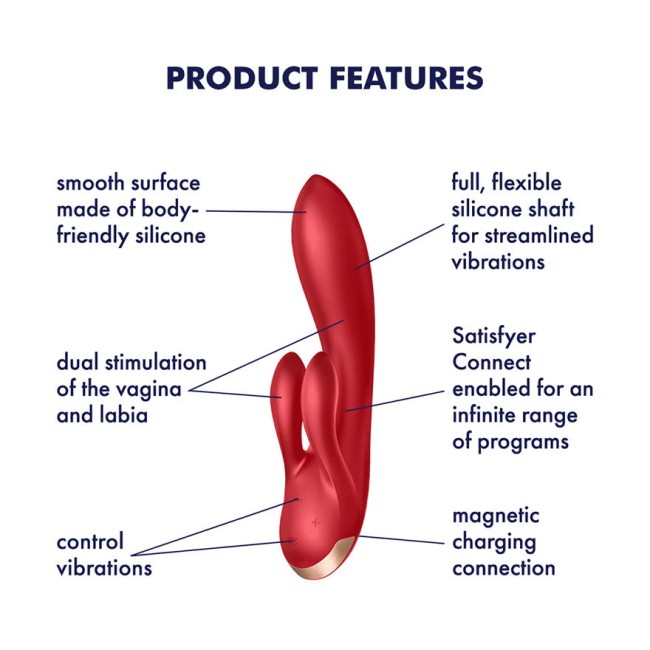 Вибратор-кролик «Double Flex» от «Satisfyer» Вибратор-кролик «Double Flex» от «Satisfyer»