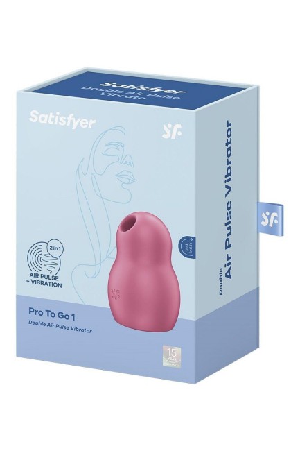 Вакуумно-волновой массажер с вибрацией «Pro To Go 1» от «Satisfyer»  