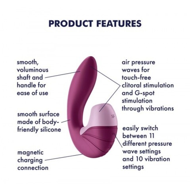 Бесконтактный клиторальный стимулятор «Supernova» от «Satisfyer» (розовый)